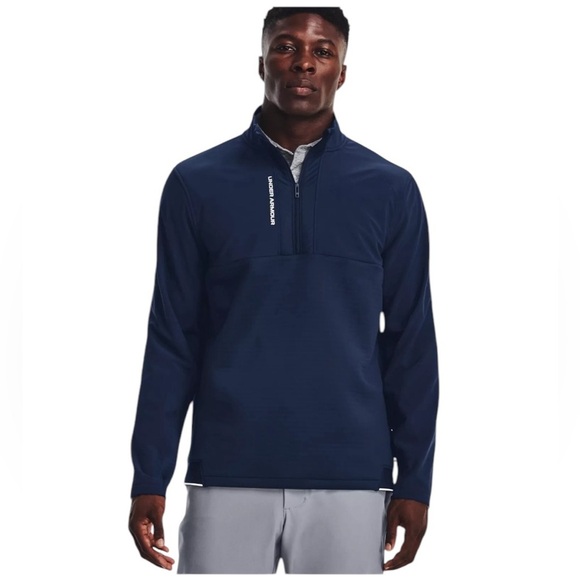 New Under Armour Storm Daytona Men's Half Zip Pullover Golf Top Blue Sz Large - Picture 5 of 13